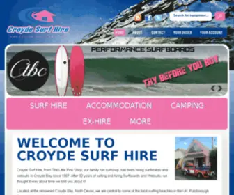 Littlepinkshop.com(Little Pink Surf Shop Croyde Bay) Screenshot