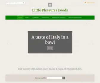 Littlepleasuresfoods.com(Gourmet soup and dip mixes) Screenshot