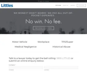 Littles.co(Personal Injury Lawyers) Screenshot