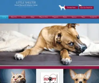 Littleshelter.com(Little Shelter Animal Rescue & Adoption Center) Screenshot