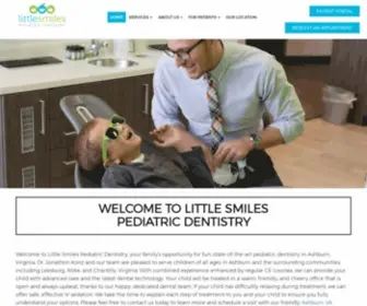 Littlesmilesashburn.com(Little Smiles Pediatric Dentistry) Screenshot