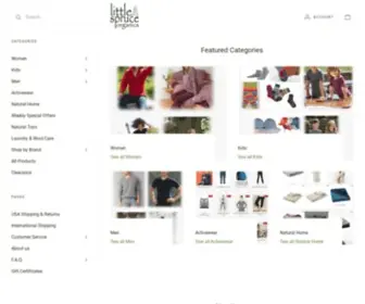 Littlespruceorganics.com(Organic wool cotton silk clothes) Screenshot