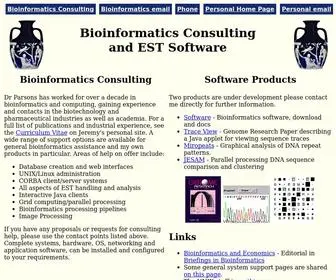 Littlest.co.uk(Bioinformatics Consulting and EST Software) Screenshot