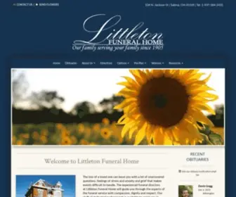 Littletonfuneralhome.com(Littleton Funeral Home) Screenshot