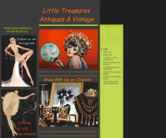 Littletreasures.net(   We conduct our business online and at antique and vintage fashion shows throughout California and Oregon.   A lot of time and effort goes into finding and purchasing the items we present for sale) Screenshot