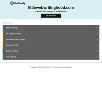 Littlewebwritinghood.com(Little Web Writing Hood) Screenshot