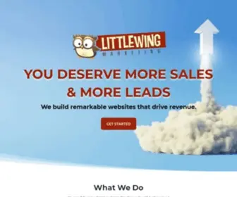 Littlewingmarketing.com(Marketing Driven Websites That Get Results) Screenshot
