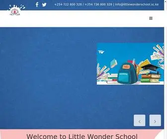 Littlewonderschool.sc.ke(Little Wonder School) Screenshot