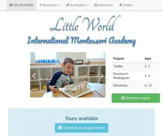 LittleWorldima.com(Little World International Montessori Academy) Screenshot