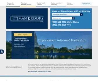 Littmankrooks.com(Littman Krooks LLP) Screenshot