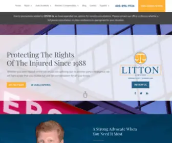 Littonlawfirm.com(Oklahoma City Personal Injury Lawyer) Screenshot