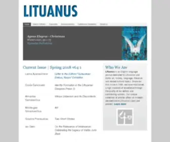 Lituanus.org(Website for Lituanus) Screenshot