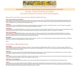 Liturgix.com(Eastern Orthodox & Catholic Christian Liturgical Vestments and Church Supplies) Screenshot
