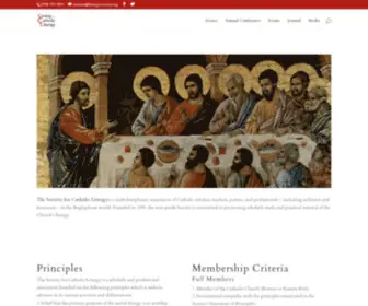 Liturgysociety.org(The Society for Catholic Liturgy) Screenshot