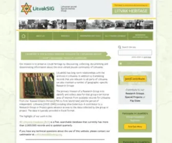 Litvaksig.org(LitvakSIG) Screenshot