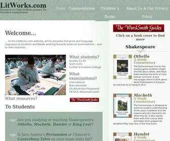 Litworks.com(English Literature Study Guides) Screenshot