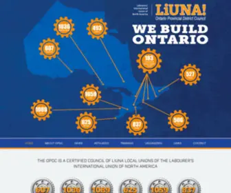 Liunaopdc.ca(LiUNA OPDC) Screenshot