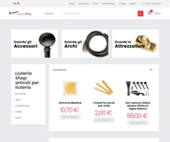 Liuteriashop.com(Liuteria Shop) Screenshot