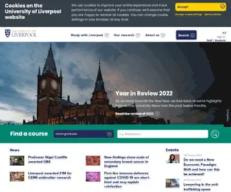 Liv.ac.uk(The University of Liverpool) Screenshot