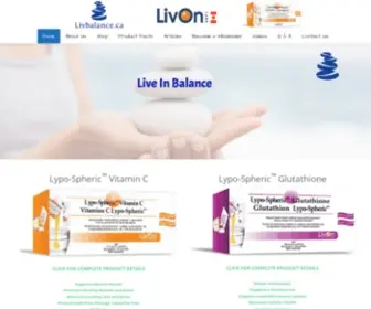 LivClear.ca(Liposomal Vitamin C and Glutathione Supplements Canada) Screenshot