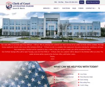 LivClerk.org(Livingston Parish Clerk of Court) Screenshot