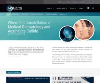 Livderm.org(LiVDerm, Your Leading Resource in Dermatology Health) Screenshot