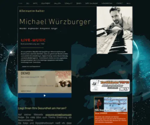 Live-Alleinunterhalter.de(Alleinunterhalter Michael Würzburger) Screenshot