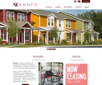 Live-Annex.com(Miami University Student Apartments in Oxford) Screenshot