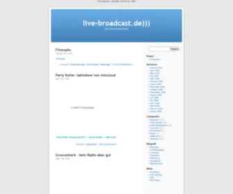 Live-Broadcast.de(Die Internetradio Seite) Screenshot