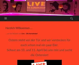 Live-Diekaraokebar.de(Auf der Website von Live) Screenshot