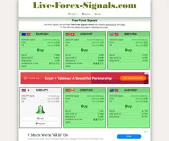 Live-Forex-Signals.com(Free Forex signals) Screenshot