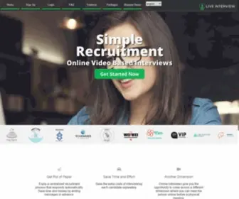 Live-Interview.com(Online Video Interviews Software Platform) Screenshot