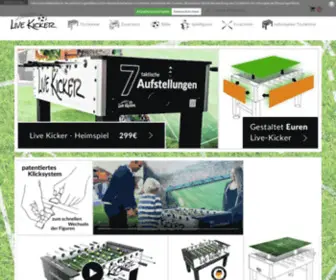 Live-Kicker.de(Hochwertige Tischkicker) Screenshot