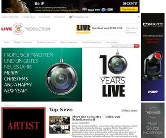 Live-Production.tv(Your Gateway to TV Live Production) Screenshot