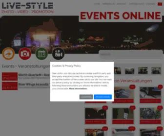 Live-STyle.it(Events, Partys, Fotos Veranstaltungen und Webdesign aus Südtirol) Screenshot