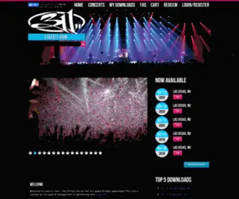 Live311.com(Stream Live Music and Concert Downloads from 311) Screenshot