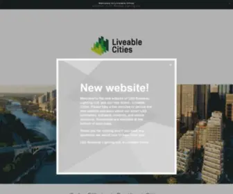 Liveablecities.com(Liveable Cities) Screenshot