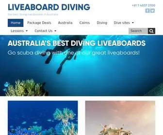 Liveaboarddiving.com.au(Liveaboard Diving Australia) Screenshot