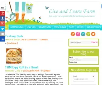 Liveandlearnfarm.com(Live and Learn Farm) Screenshot