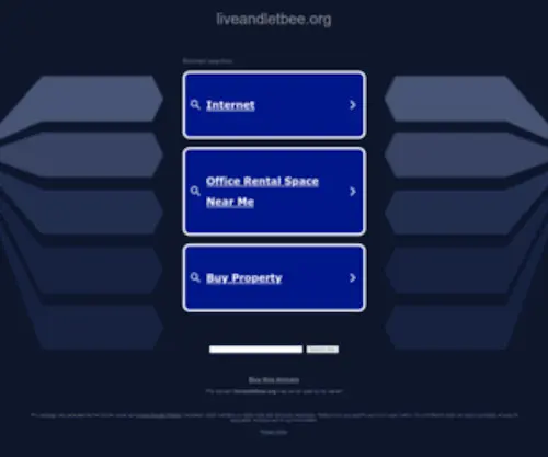 Liveandletbee.org(Live and Let Bee) Screenshot