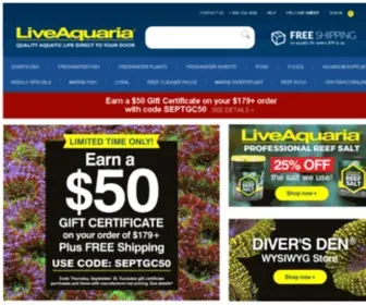 Liveaquaria.com(Aquarium fish) Screenshot