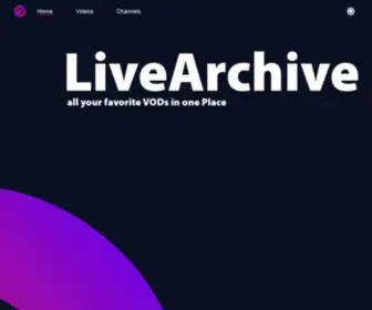 Livearchive.net(Twitch) Screenshot