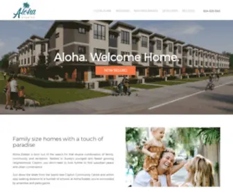 Liveataloha.ca(Aloha Estates) Screenshot