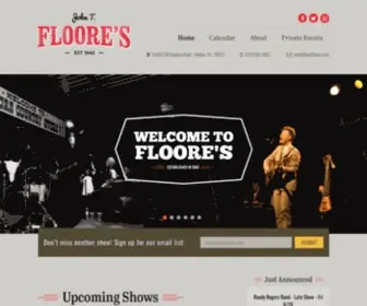 Liveatfloores.com(Live at Floore's) Screenshot