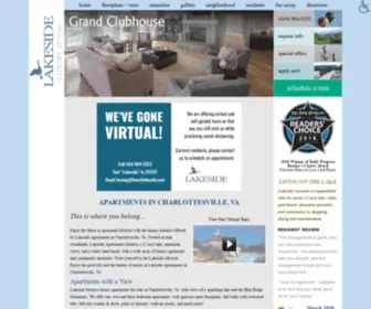 Liveatlakeside.com(Lakeside Apartments in Charlottesville) Screenshot