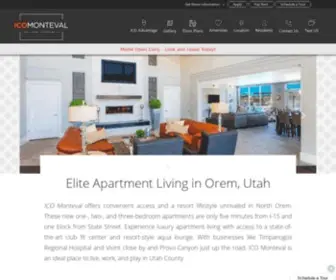 Liveatmonteval.com(Apartments in Orem) Screenshot