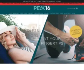 Liveatpeak16.com(Luxury Apartments Phoenix) Screenshot