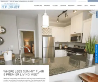 Liveatresidencesnlv.com(The Residences at New Longview in Lees Summit Apartments) Screenshot