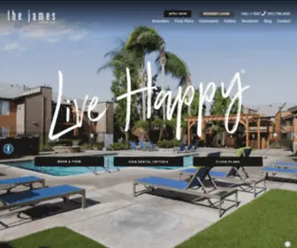 Liveatthejamesapts.com(The James Apartment Homes in Riverside) Screenshot