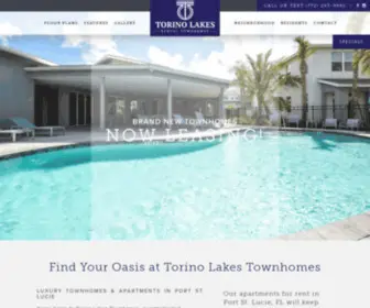 Liveattorinolakes.com(Torino Lakes Rental Townhomes Port St) Screenshot